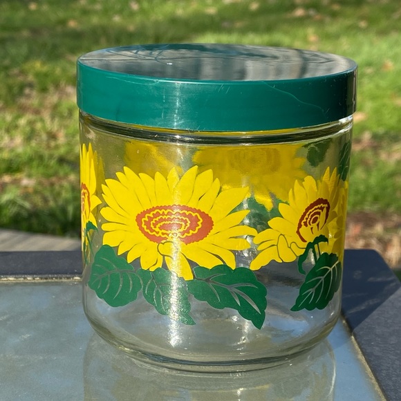 Small Vintage Sunflower Jar - Picture 1 of 7